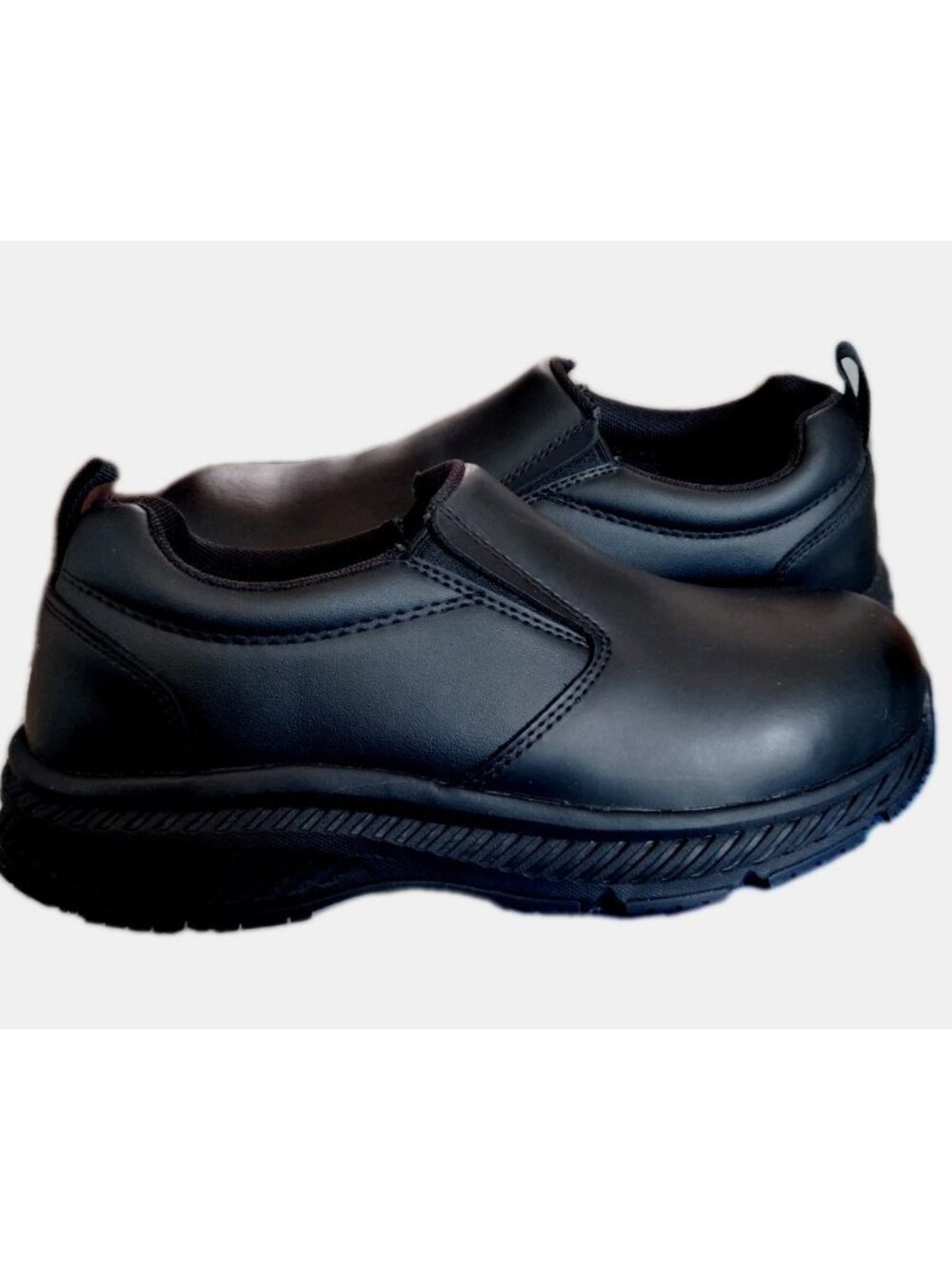 Shoes for Crews Women 6.5 Black Slip On Aluminum Toe 75333 Endeavor